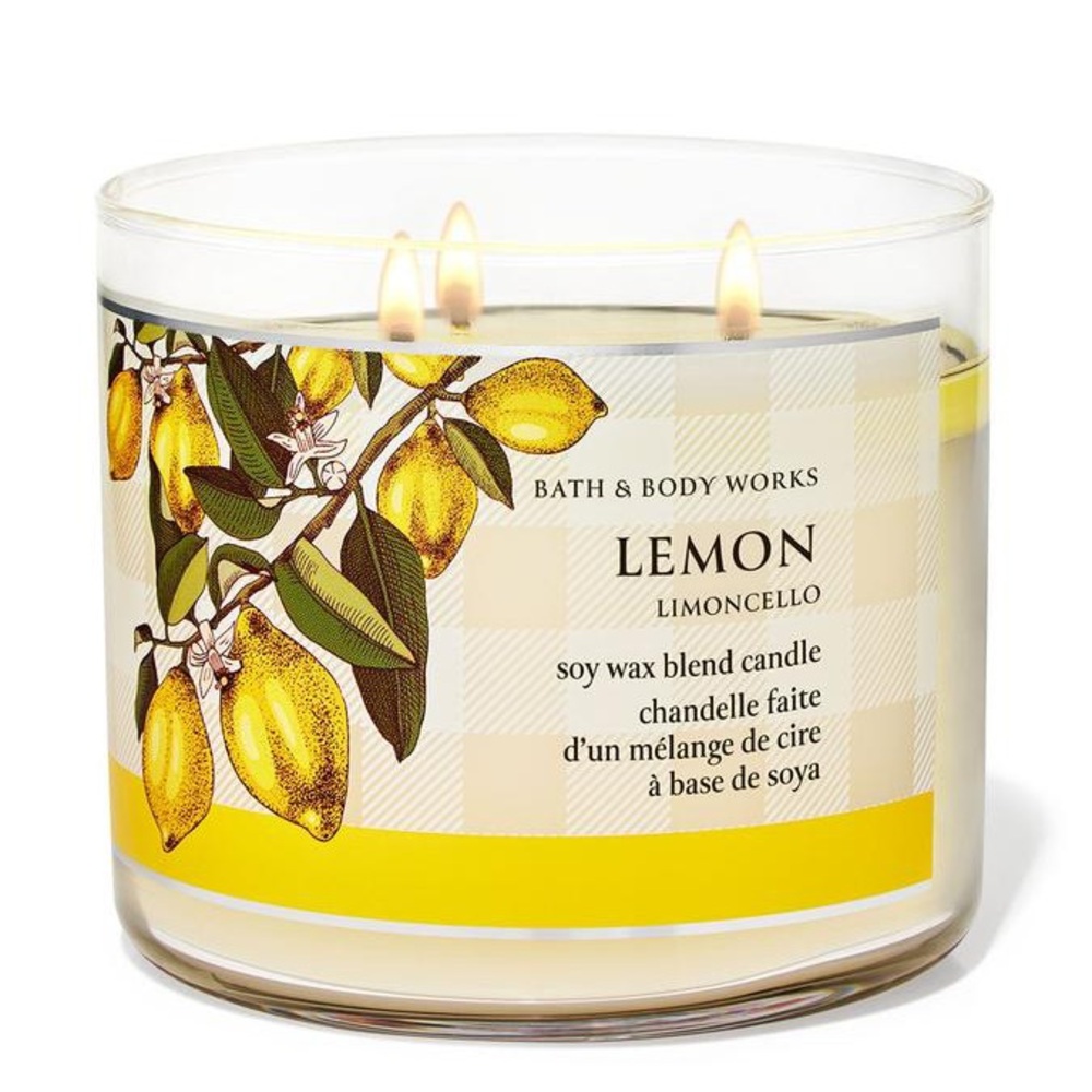New Bath & Body Works 3-Wick Candle in Limoncello